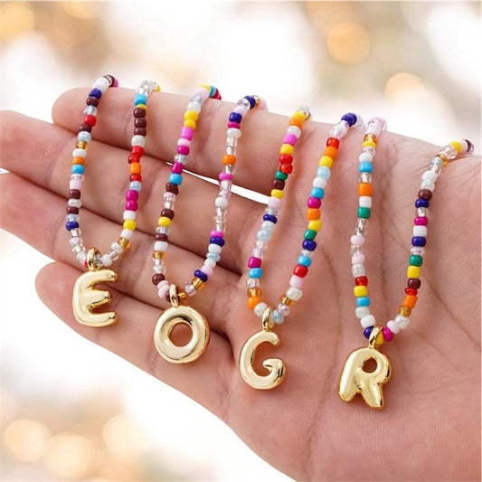 Seed Beaded Necklace (Random Multicolor)